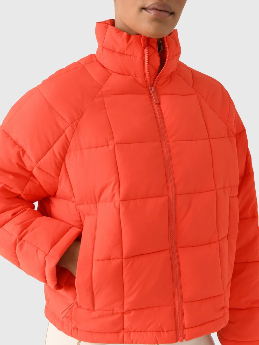 Halfdays Nellie packable puffer jacket spritz